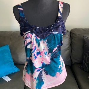 Alberto Makali SZ Med Embellished Top. New w/o tag